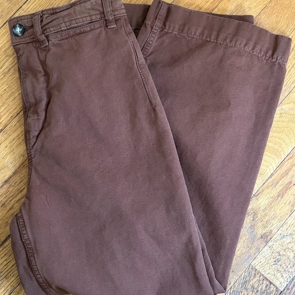 Free People, We The Free Women's Brown Wide Leg Pants - Picture 4 of 8